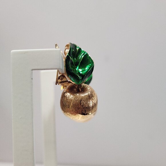 Rare Set Christian Dior Henkel & Grosse Guilloche Enamel Clip Earrings & Brooch - Picture 4 of 12